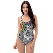 Mandala Collage One-Piece Swimsuit