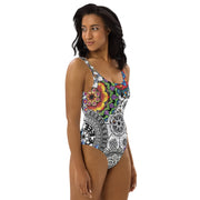 Mandala Collage One-Piece Swimsuit