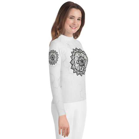 Mandala 3 Youth Rash Guard