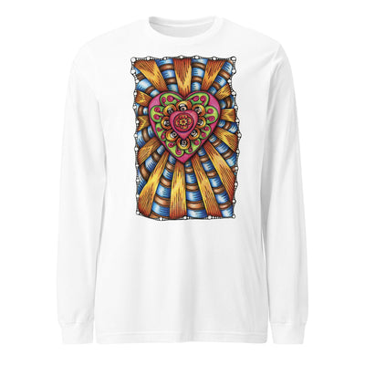 Bursting Heart Unisex Long Sleeve Tee - Martin K Designs