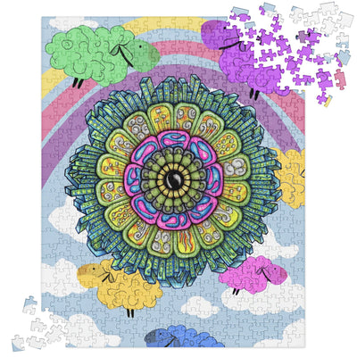 Cityscape Mandala Jigsaw Puzzle - Martin K Designs