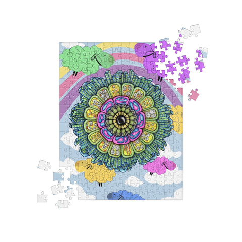Cityscape Mandala Jigsaw Puzzle - Martin K Designs