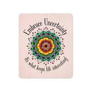 Embrace Uncertainty Sherpa blanket - Martin K Designs