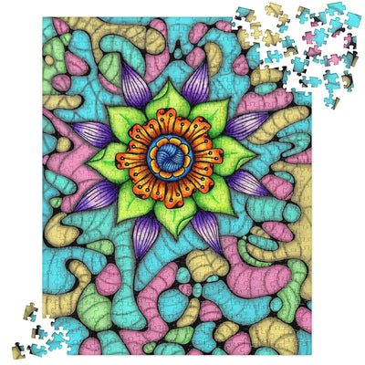 Ethereal Mandala Jigsaw Puzzle - Martin K Designs