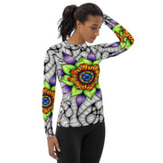 Ethereal Mandala Women's Rash Guard - Martin K Designs