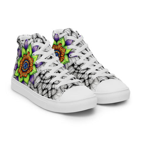 Ethereal Women’s high top canvas shoes - Martin K Designs