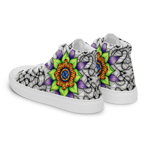 Ethereal Women’s high top canvas shoes - Martin K Designs