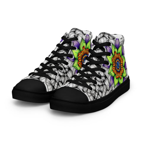 Ethereal Women’s high top canvas shoes - Martin K Designs