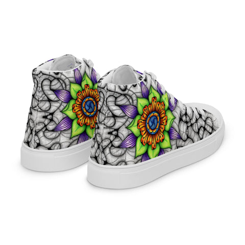 Ethereal Women’s high top canvas shoes - Martin K Designs