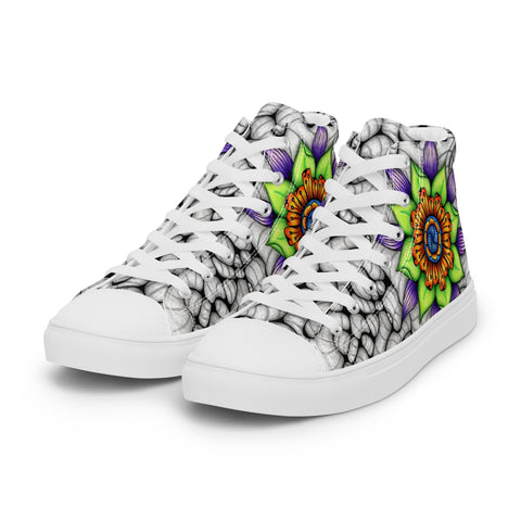 Ethereal Women’s high top canvas shoes - Martin K Designs