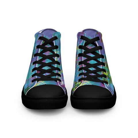 Love Women’s high top canvas shoes - Martin K Designs