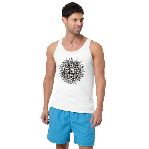 Mandala 10 Unisex Tank Top - Martin K Designs