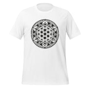 Mandala 12 - Flower of Life II Mandala Unisex Eco t-shirt - Martin K Designs