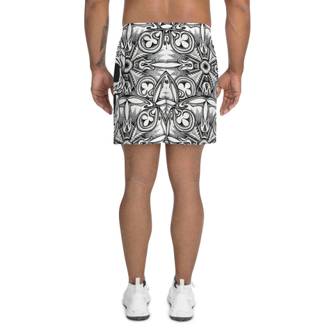 Mandala 15 Unisex Athletic Long Shorts - Martin K Designs