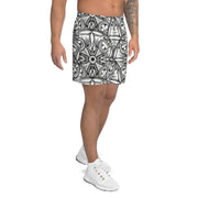 Mandala 15 Unisex Athletic Long Shorts - Martin K Designs