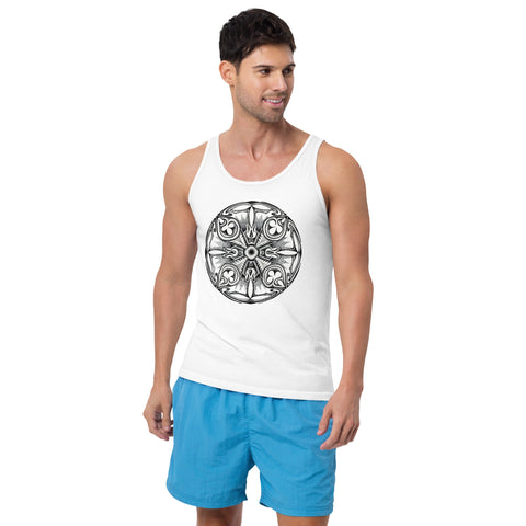 Mandala 15 Unisex Tank Top - Martin K Designs