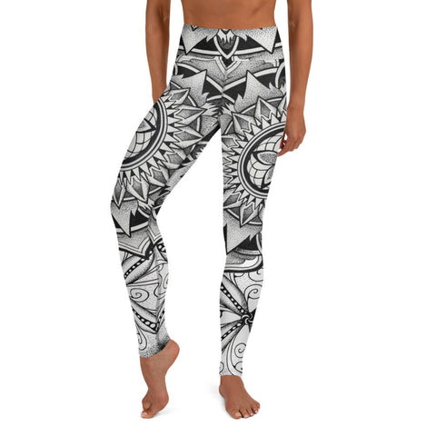 Mandala 1630 High Rise Yoga Leggings with Inside Pocket - Martin K Designs