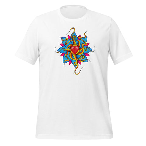 Mandala 18 - Wild at Heart Unisex Eco t-shirt - Martin K Designs