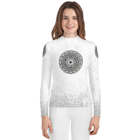 Mandala 2 Youth Rash Guard - Martin K Designs