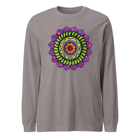 Mandala 20 - Beautiful Life Unisex Long Sleeve Tee - Martin K Designs