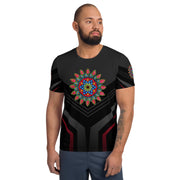 Mandala 21 Men's Athletic T-shirt - Martin K Designs