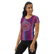 Mandala 22 Women's Athletic T-shirt - Martin K Designs