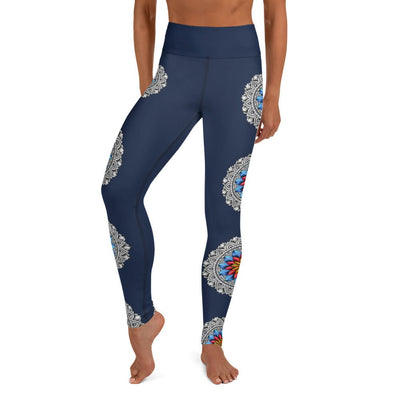 Mandala 25 High Rise Yoga Leggings with Inside Pocket - Martin K Designs