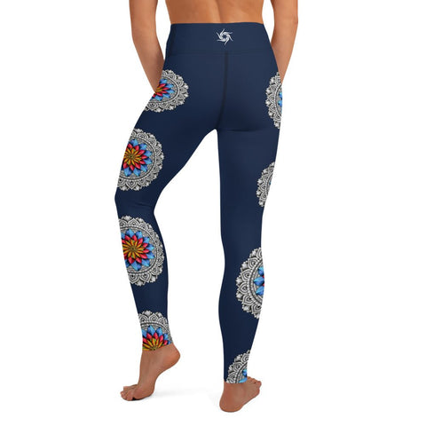 Mandala 25 High Rise Yoga Leggings with Inside Pocket - Martin K Designs