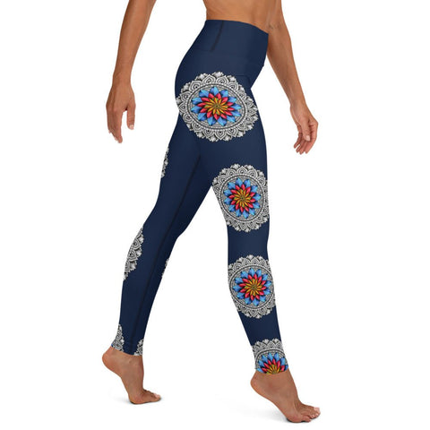 Mandala 25 High Rise Yoga Leggings with Inside Pocket - Martin K Designs