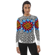 Mandala 25 II Women's Rash Guard - Martin K Designs