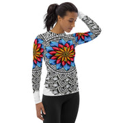 Mandala 25 II Women's Rash Guard - Martin K Designs