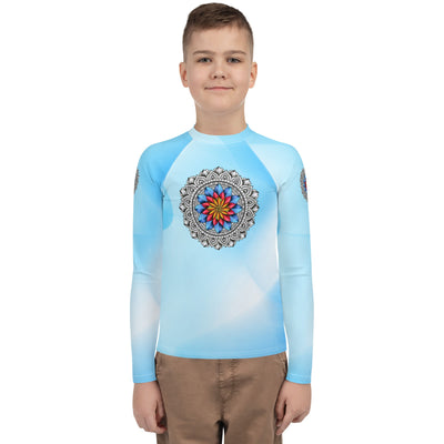 Mandala 25 Youth Rash Guard - Martin K Designs