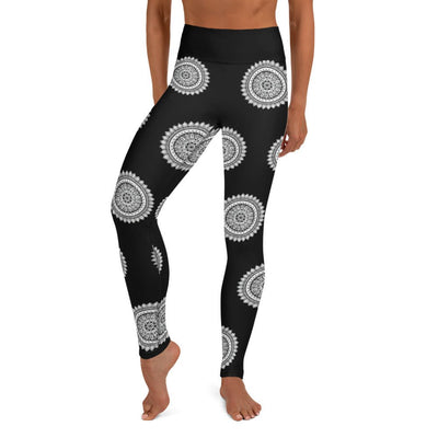 Mandala 27 High Rise Yoga Leggings with Inside Pocket - Martin K Designs