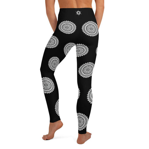 Mandala 27 High Rise Yoga Leggings with Inside Pocket - Martin K Designs