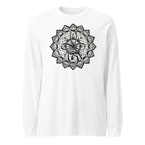 Mandala 3 - Unconditional Love Unisex Long Sleeve Tee - Martin K Designs