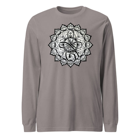 Mandala 3 - Unconditional Love Unisex Long Sleeve Tee - Martin K Designs