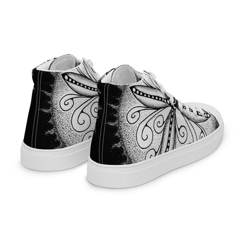 Mandala 30 Men’s high top canvas shoes - Martin K Designs