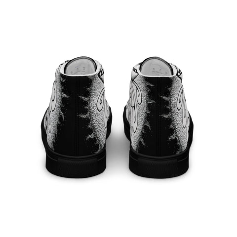 Mandala 30 Men’s high top canvas shoes - Martin K Designs