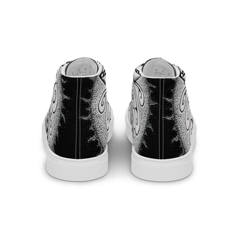 Mandala 30 Men’s high top canvas shoes - Martin K Designs