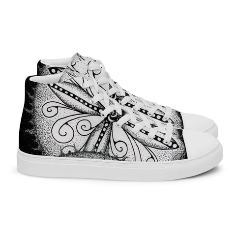 Mandala 30 Women’s high top canvas shoes - Martin K Designs