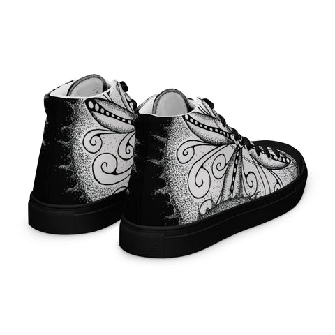 Mandala 30 Women’s high top canvas shoes - Martin K Designs