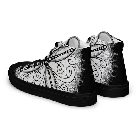 Mandala 30 Women’s high top canvas shoes - Martin K Designs