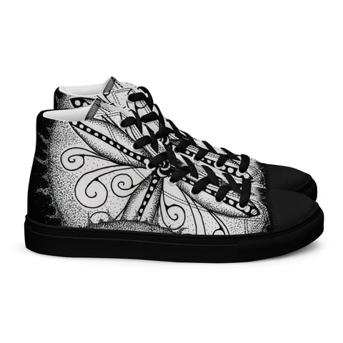 Mandala 30 Women’s high top canvas shoes - Martin K Designs