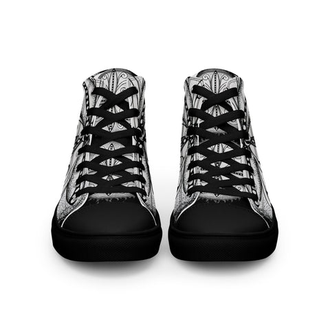 Mandala 30 Women’s high top canvas shoes - Martin K Designs