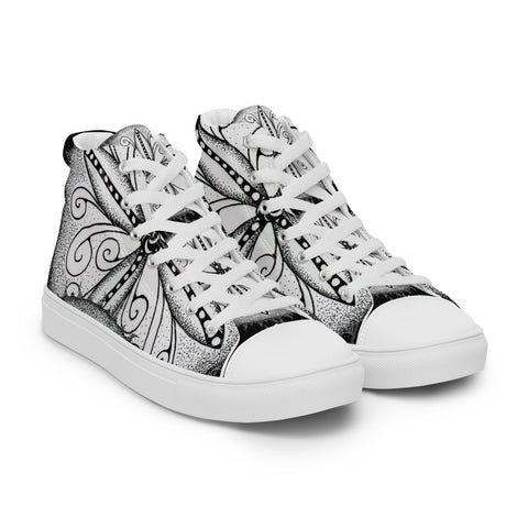 Mandala 30 Women’s high top canvas shoes - Martin K Designs