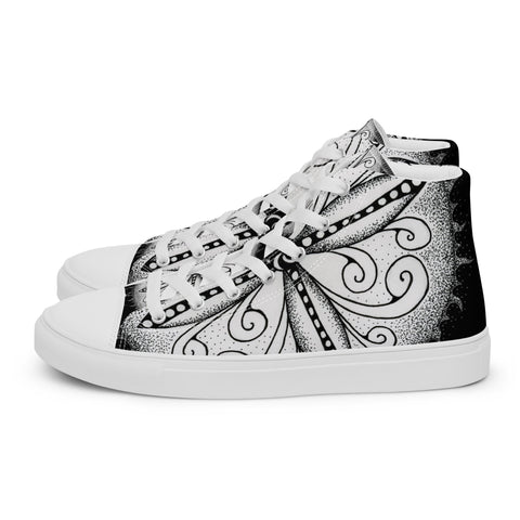 Mandala 30 Women’s high top canvas shoes - Martin K Designs