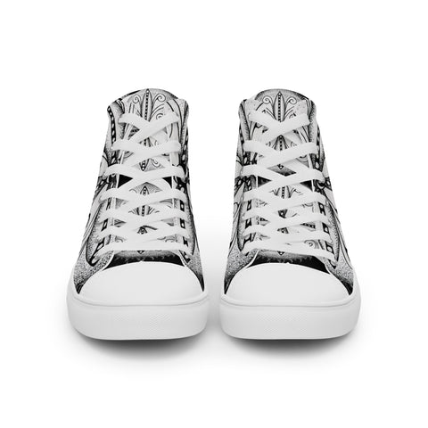 Mandala 30 Women’s high top canvas shoes - Martin K Designs