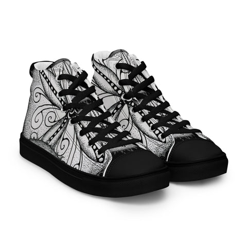 Mandala 30 Women’s high top canvas shoes - Martin K Designs