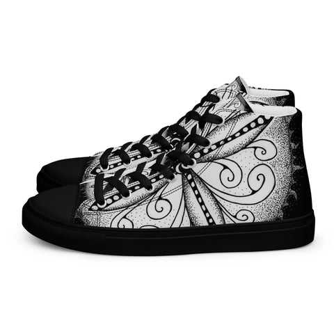 Mandala 30 Women’s high top canvas shoes - Martin K Designs