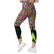 Mandala 32 High Rise Capri Leggings with pockets - Martin K Designs